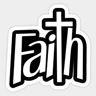 Faith Cross Sticker